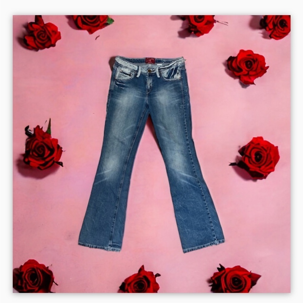 Women Leviβs Red tag Bootcut Jeans -mid rise - like new ! SZ 7L -30x32ππβ - Picture 8 of 15